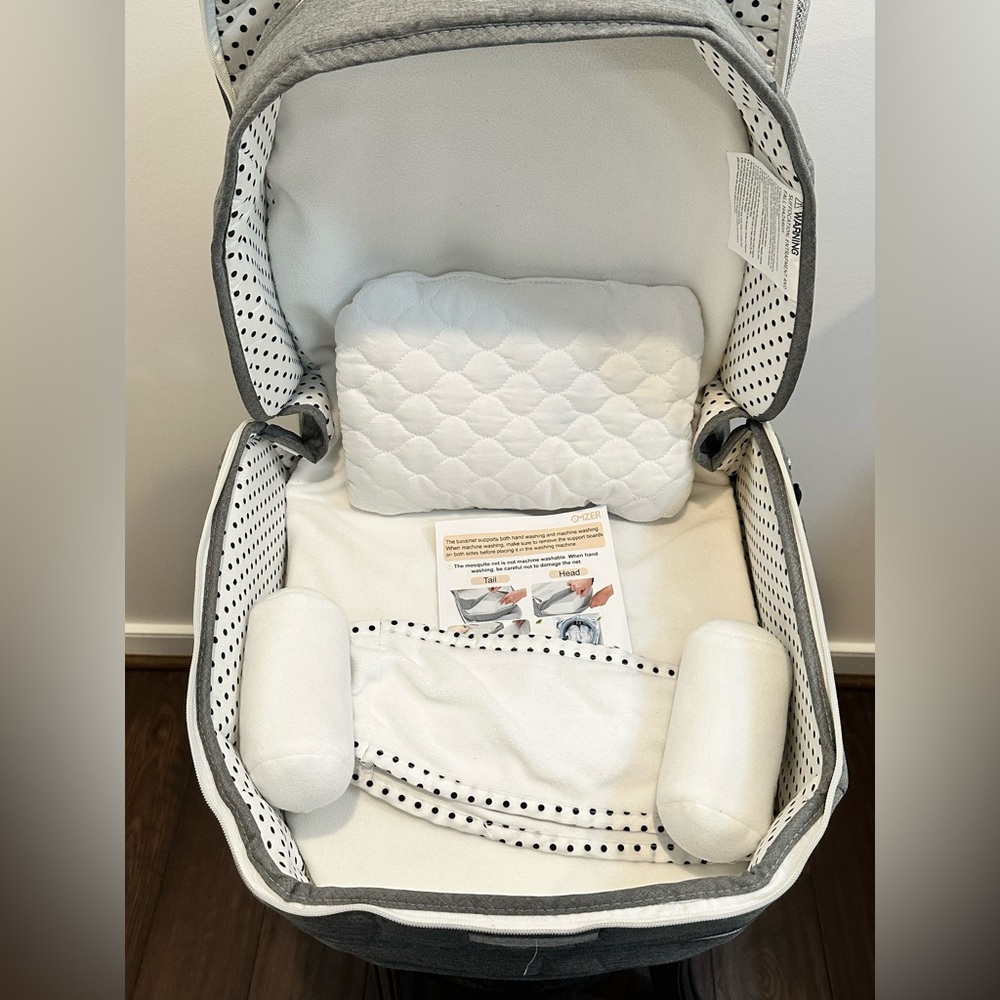 Omzer Gray Baby Travel Bassinet - Picture 6 of 11